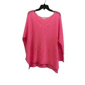 La Miel Bubble Gum Knit Sweater Top Size M/L